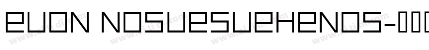 euoN NOsuesueHenos字体转换